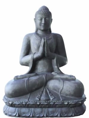 2 m sitzender Buddha